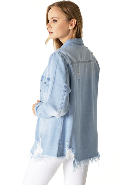 Crave Denim Buttondown