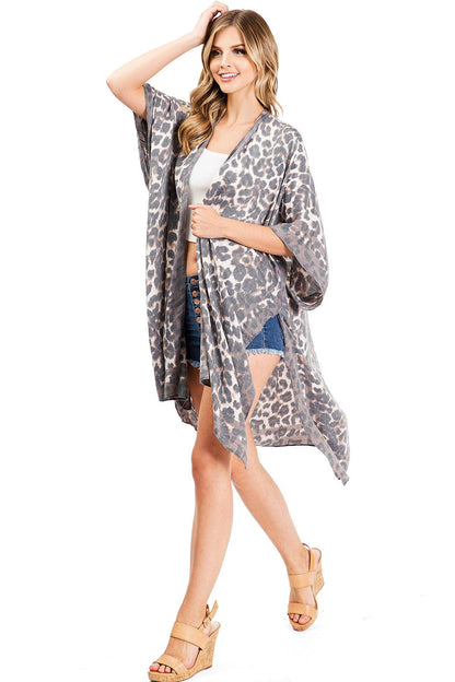 Hush Leopard Kimono