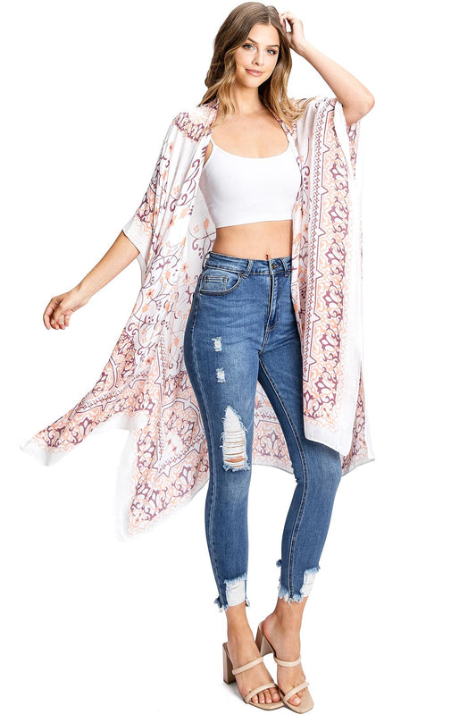 Magnolia Kimono - Pink Ice